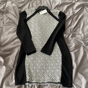 Bodycon dress with abstract design. New with tags!